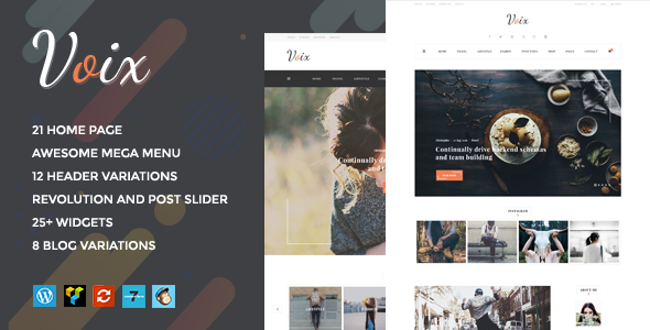 Voix - Personal Blogging WordPress Theme for Storytellers Logo
