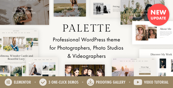 Palette — Photographer Portfolio WordPress Logo