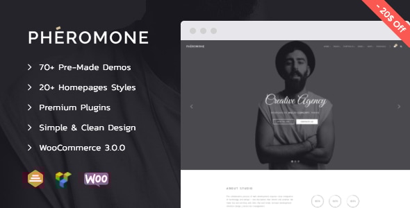Pheromone - Creative Multi-Concept WordPress Theme Logo