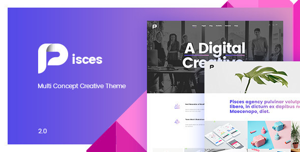 Pisces - Multi Concept Creative WordPress Theme Logo