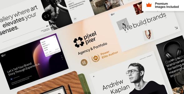 Pixelpiernyc - Portfolio Creative Agency Freelancer WordPress Theme Logo