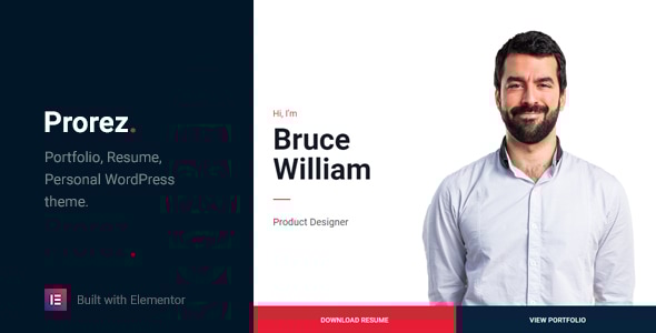 Prorez - One Page Resume WordPress Theme Logo