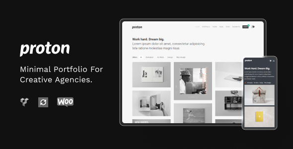 Proton - Minimal WordPress Portfolio Theme Logo