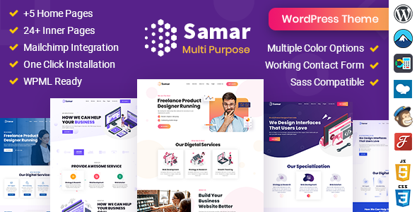 Samar | Creative Agency WordPress Theme Logo