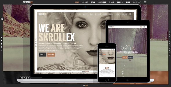 Skrollex - Creative One Page Parallax - WordPress Theme Logo