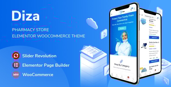 Diza - Pharmacy Store Elementor WooCommerce Theme Logo